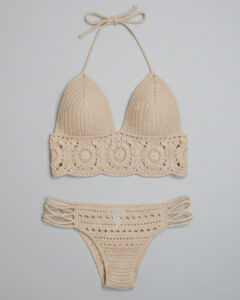 Conjunto Beige Boho Crochet