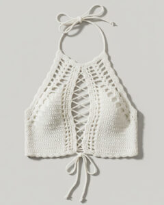 Top Crochet Lace White